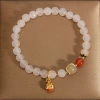 Pulsera de cristal cordón de mano accesorios pulsera de moda mujer simple y versátil pulsera de cristal con accesorios estilo de tendencia Application Scenario
